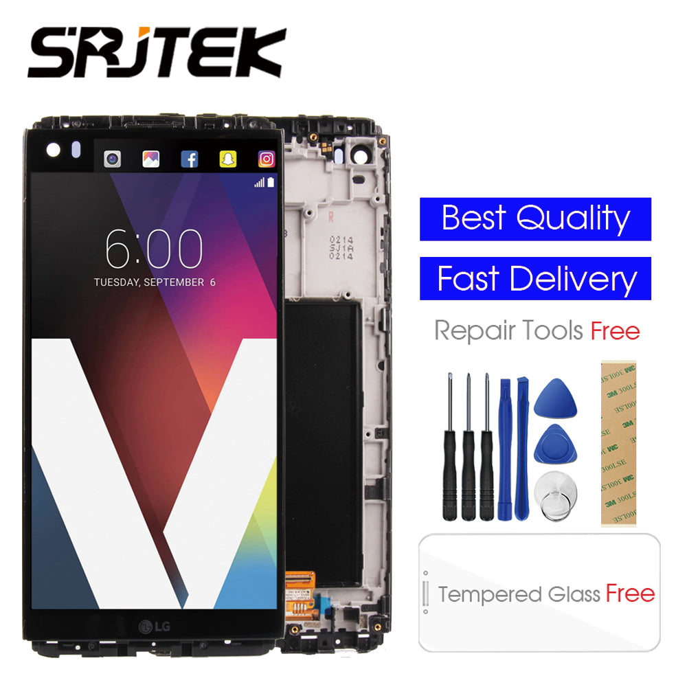 Tested 5.7'' 2560x1440 IPS LCD For LG V20 LCD Display Touch screen VS995 VS996 LS997 H910 Digitizer Replacement