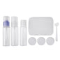 8pcs Travel Refillable Bottles Set Package Cosmetics Bottles Plastic Pressing Spray Bottle Makeup Tools Kit For Travel