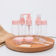 Pink 10PCS/Set Cosmetics Storage Bottles Travel Portable Spray Bottles Lotion Dispenser Organizer Emulsion Cream Storage Box