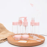 Pink 10PCS/Set Cosmetics Storage Bottles Travel Portable Spray Bottles Lotion Dispenser Organizer Emulsion Cream Storage Box