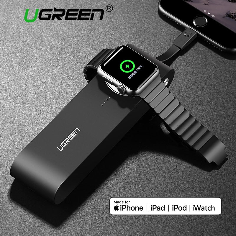 Ugreen Wireless Charger Power Bank 4400mAh for Apple Watch 3/2/1 iPhone X 8 External Battery Charger for Mobile Phones Poverbank