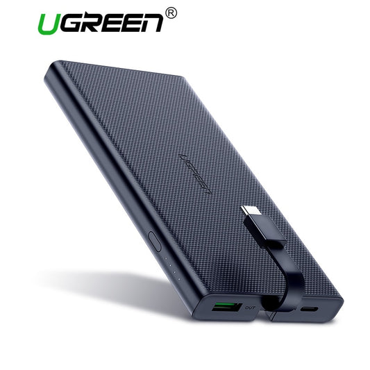 Ugreen Power Bank 10000mAh Portable Type C Fast Charging Powerbank for iPhone X 8 External Battery Charger for Phone Pover Bank