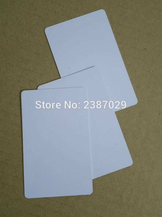 CR80 Size 125KHZ RFID Inkjet PVC Blank Chip Card with ID Chip for Printer