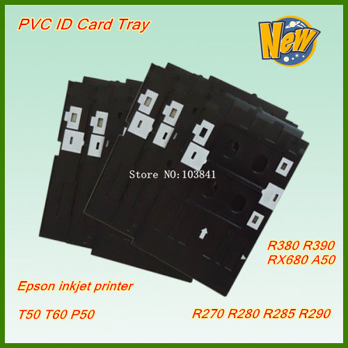 New compatible PVC ID Card tray For Epson T50 T60 A50 P50 RX680 R260 R270 R280 R285 R290 R380 R390 inkjet printer