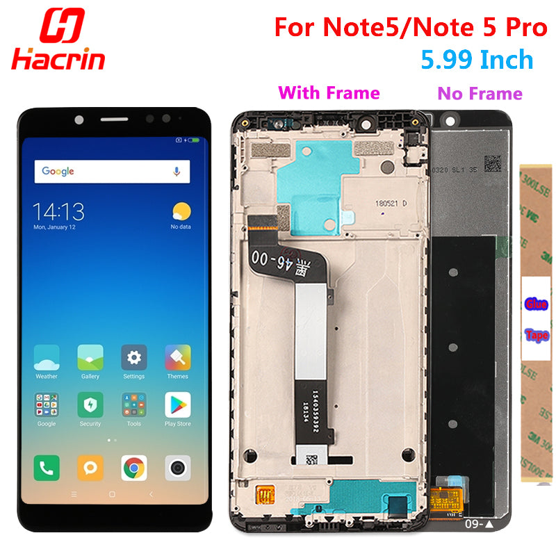 Xiaomi Redmi Note 5 Pro LCD Display Touch Screen Test Good Digitizer Assembly Replacement For  Xiaomi Redmi Note5 5.99 Inch