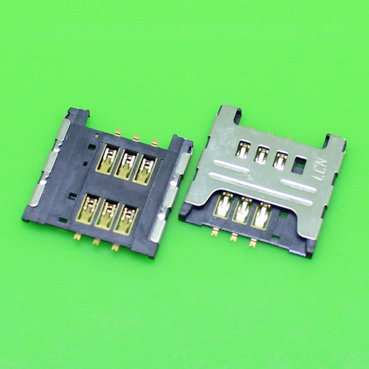 2pcs/lot 100% Brand Sim Card socket Slot Holder Tray Replacement Parts for Samsung I9000 N7000 I9220 S5570 S5690 W689 S5360