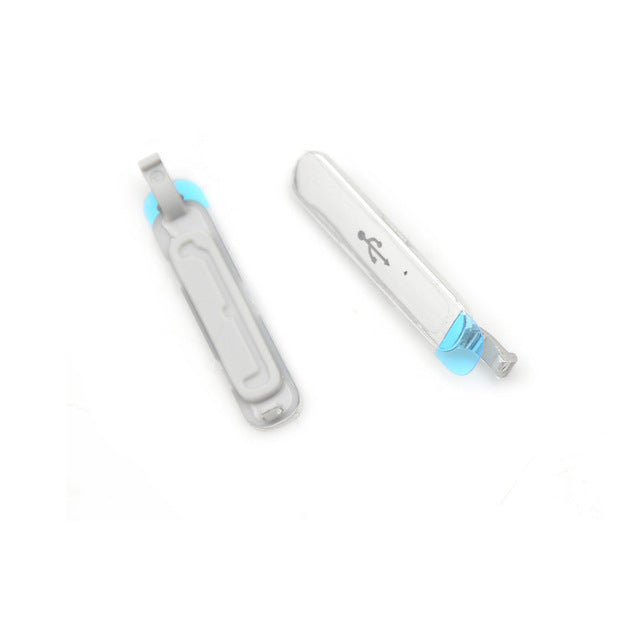 2pcs/LOT Original Charging Port Dust Plug USB Cover Door For Samsung Galaxy S5 SV G900 G9005 G900A G900T Housing Phone Parts