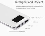2018 20000mah Power Bank Mobile Phone Chargers External Battery Quick Charge Dual USB LCD Portable Mobile Phone Charger Sale