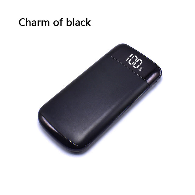 2018 Hot Sale 20000mah Power Bank External Battery 2 USB LCD Powerbank Portable Mobile Phone Charger for Xiaomi Mi 18650