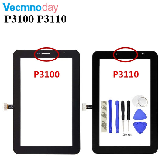 Vecmnoday High Quality 7.0" For Samsung Galaxy Tab 2 7.0 P3100 P3110 Touch Screen Digitizer Sensor Front Outer Glass Lens Panel