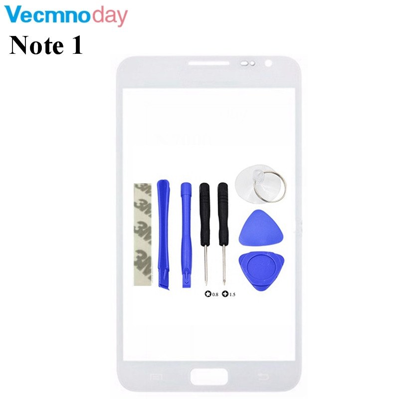 Vecmnoday Front Glass Touch Panel For Samsung Galaxy Note 1 N7000 i9220 Original Front Outer Glass Lens Cover Touch Screen+Tools