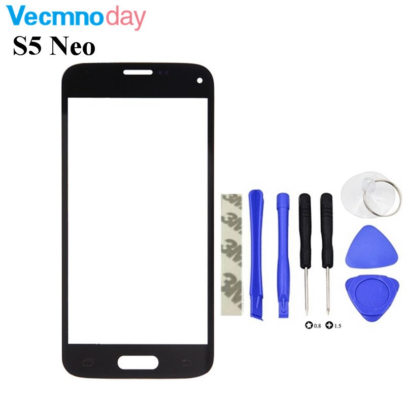 Vecmnoday 5.1" Touchscreen For Samsung Galaxy S5 Neo G903F G903W G903 Front Outer Glass Lens Touch Screen Panel+Tools