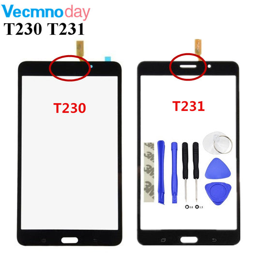 Vecmnoday 100% Test For Samsung Galaxy Tab 4 SM-T230 T230 SM-T231 T231 Front Touch Screen Digitizer Panel Glass Sensor