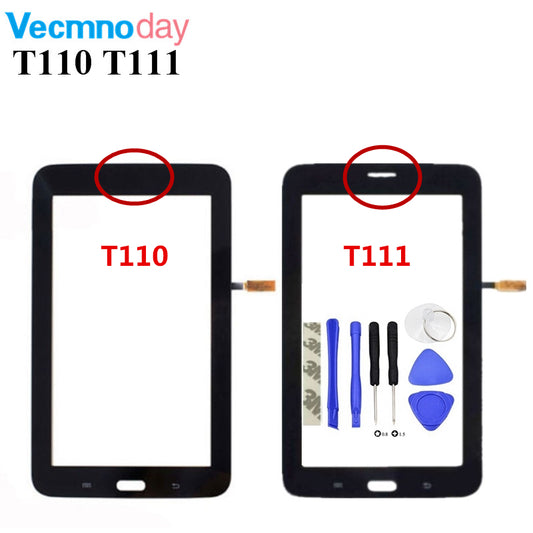 Vecmnoday For Samsung Galaxy Tab 3 Lite 7.0 SM-T110 SM-T111 T110 T111 Touch Screen Digitizer Sensor Front Outer Glass Lens Panel