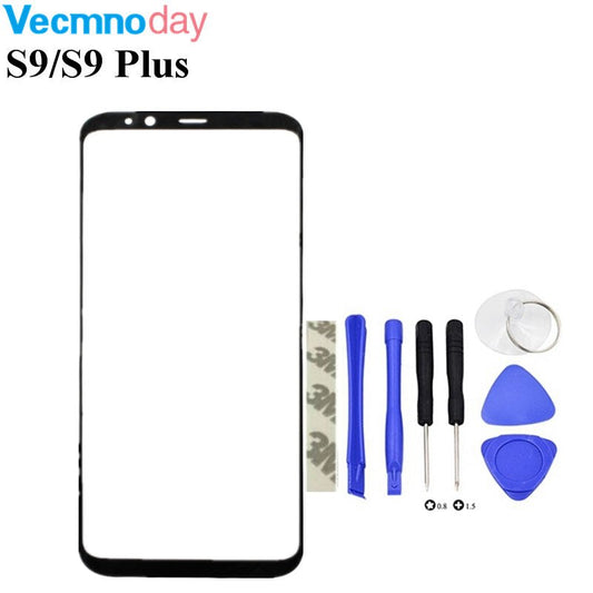 Touch panel Replacement For Samsung Galaxy S9 G960 5.8" / S9 Plus G965 6.2" black Front Outer Glass Lens Cover + Tools