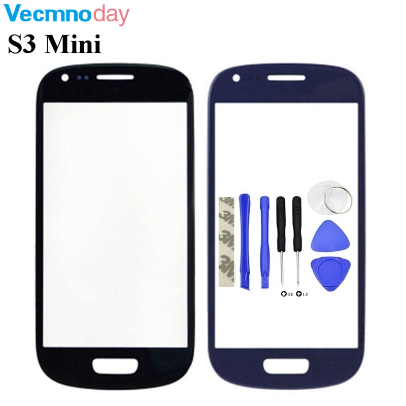 Vecmnoday 4.0" High Quality New Replacement Touch Screen Glass Front Glass Lens + Tools For Samsung Galaxy S3 mini i8190 8190