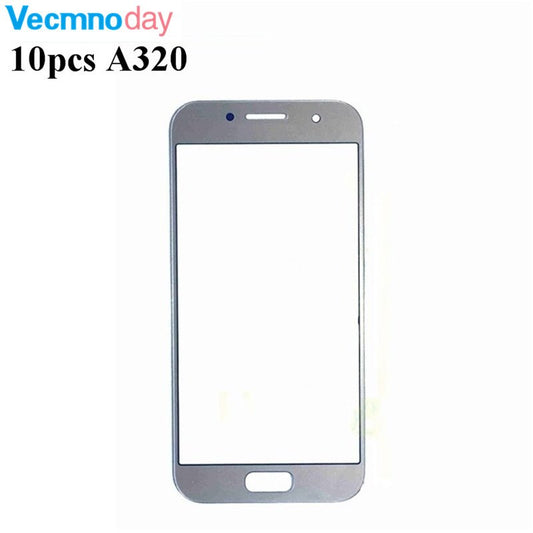 Vecmnoday 10pcs/lot Touch Screen For Samsung Galaxy A3 2017 A320 A320F Replacement Touch Panel Glass Front Glass Lens