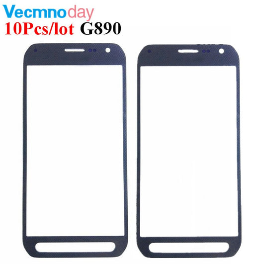 Vecmnoday 10Pcs/lot 5.1" Touchscreen For Samsung Galaxy S6 Active G890 Front Glass Touch Screen Outer Panel Repair Part