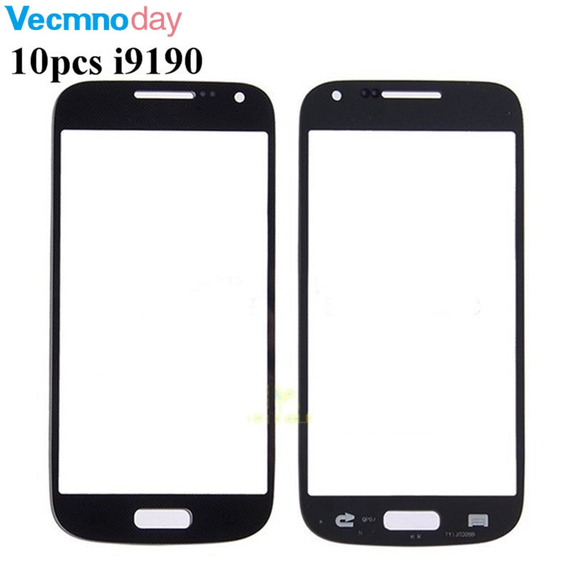 Vecmnoday 10pcs/lot High quality Front Outer Glass Lens Screen Replacement For Samsung Galaxy S4 Mini i9190 i9195 i9192