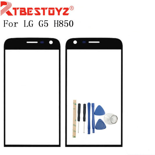 RTBESTOYZ Black original New Replacement LCD Front Touch Screen Panel Outer Glass Lens For LG G5 H850 H840 H860 RS988 tools