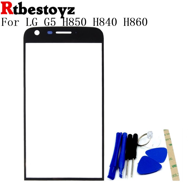 RTBESTOYZ Black Original New Replacement LCD Front Touch Screen Panel Outer Glass Lens For LG G5 H850 H840 H860 RS988 With Tools