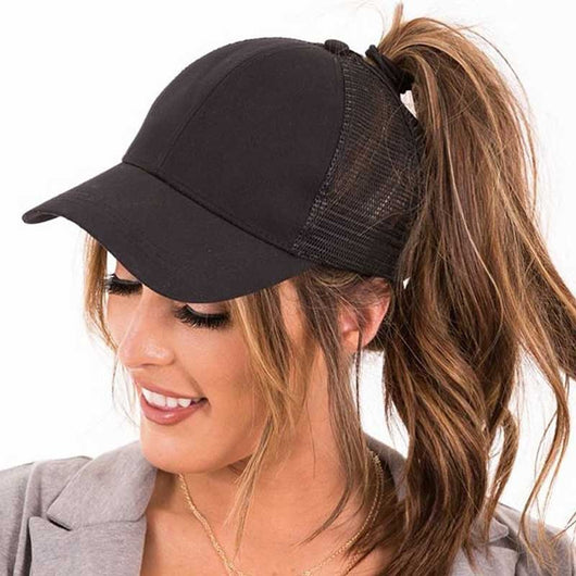 women ocean ponytail baseball cap