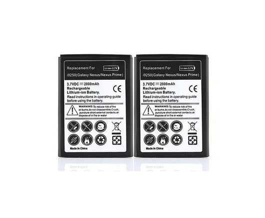 for Samsung i9250 2X 2000mah Battery for Samsung Galaxy Nexus Prime i9250 GT-i9250 Moble Phone Replacement Bateria Batteries