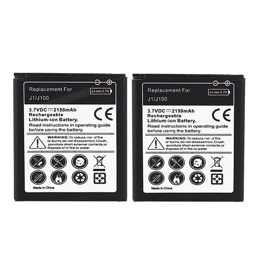 High Quality 2x 2150mah Replacement Battery Batteries for Samsung Galaxy J1/J100 Phone Rechargeable Li Ion Battery Batteria