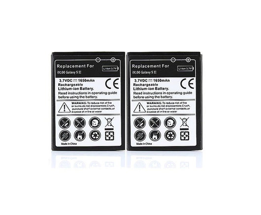 2X Phone Replacement 1650mah Battery Batteries for Samsung Galaxy S2 i9100 GT-i9100  Free Shipping Wholesale