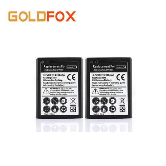 2 PCS 2800mah Batteries Battery For Samsung Galaxy Note i9220 GT-N7000 N7000 Mobile Phone Replacement 2800mah Bateria