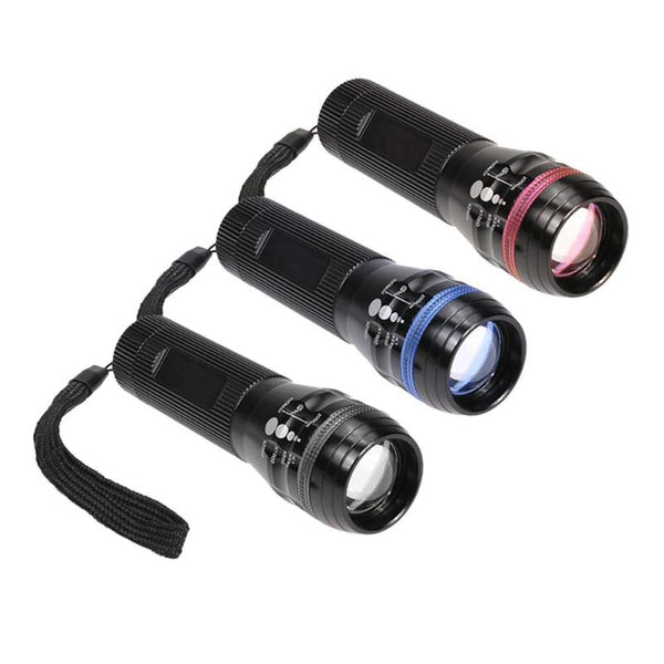 Portable LED Flashlight Q3 LED Torches 3 Mode Waterproof FlashLights for Camping Cycling 18650 or 3xAAA Battery