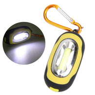 Super Mini Portable Key Ring Torch COB Light LED FlashLight 3-Mode Keychain Purse Backpack Book Light
