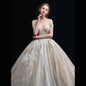 SSYFashion New Luxury Wedding Dress High-end Lace Appliques Sequins Beading Bride Court Train Wedding Gown Vestido De Noiva