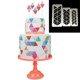3pcs Square Geometric Cutters Fondant Cookie Cutter Geometry Cake Mold Fondant Mold Cake Decorating Tools Baking 6 Designs