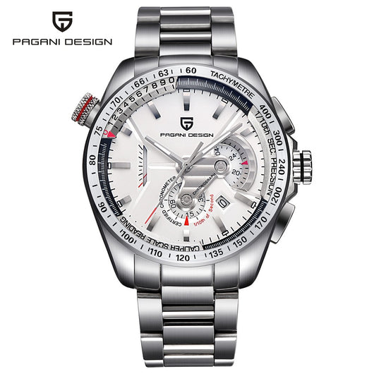 PAGANI DESIGN Men's Watch, Luxury Brand Wristwatch, Waterproof 3ATM Chronograph Auto Date-Day Watch for Women Men