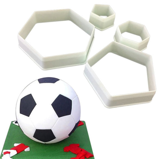 Soccer Ball Sugarcraft Footbal Plastic Fondant Cutter Cake Mold Fondant Mold Fondant Cake Decorating Tools Sugarcraft Bakeware