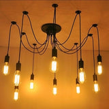 E27 Retro Pendant Lights Vintage Ceiling Lamps 1Head 3Heads 8Heads For Cafe Restaurant Bar 110-220V 831F