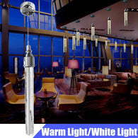 LED Lamp Bubble Column Minimalist Restaurant Light Crystal Glass Chandelier Simple Bar Lamp Three Bedroom Ceiling Light For Home