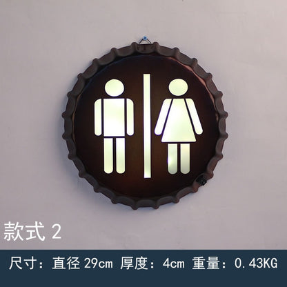 Wall Lamp Beer Bottle Cap Night Light Industrial Retro Room Lobby Bedroom Hotel Corridor Restaurant Bar Loft Light