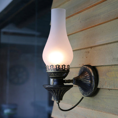 Retro Wall Lamp Nordic Glass Bedroom Bedside Kerosene Lamps Sconce Vintage Industrial Living Room Restaurant Bar Cafe Wall Light