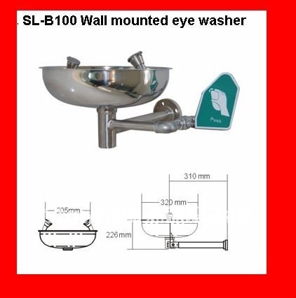 New Arrival Stainless Steel Wall mounted Emergency Eye Wash shower Stations