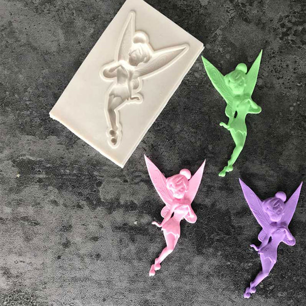 New arrival Childhood Flower Fairy Silicone Mold Gumpaste Chocolate Clay Candy Molds Fondant Cake Decorating Tools DIY