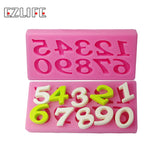 Number 0-9 Silicone Mold Fondant Mold Cake Decorating Tools Mini hocolate Mold Kitchen Baking Mould Drop Shiping