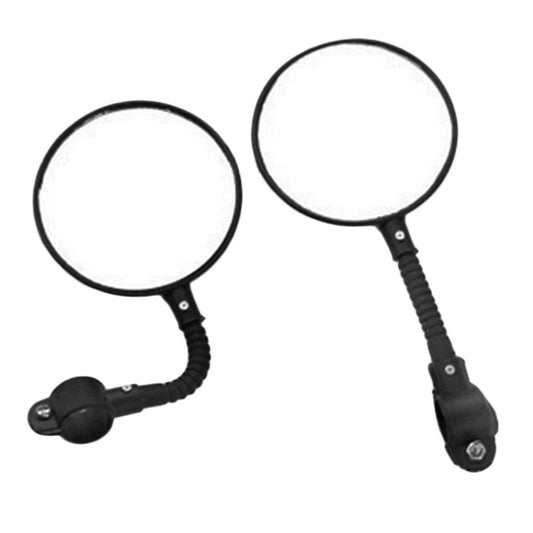 1pc Bike Mirrors Bicycle Handlebar Flexible Rear Back View Rearview Mirror Black Free Shipping