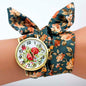 shsby design  Ladies flower cloth wristwatch fashion women dress watch high quality fabric watch sweet girls Bracelet  watch