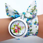 shsby design  Ladies flower cloth wristwatch fashion women dress watch high quality fabric watch sweet girls Bracelet  watch