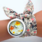 shsby design  Ladies flower cloth wristwatch fashion women dress watch high quality fabric watch sweet girls Bracelet  watch