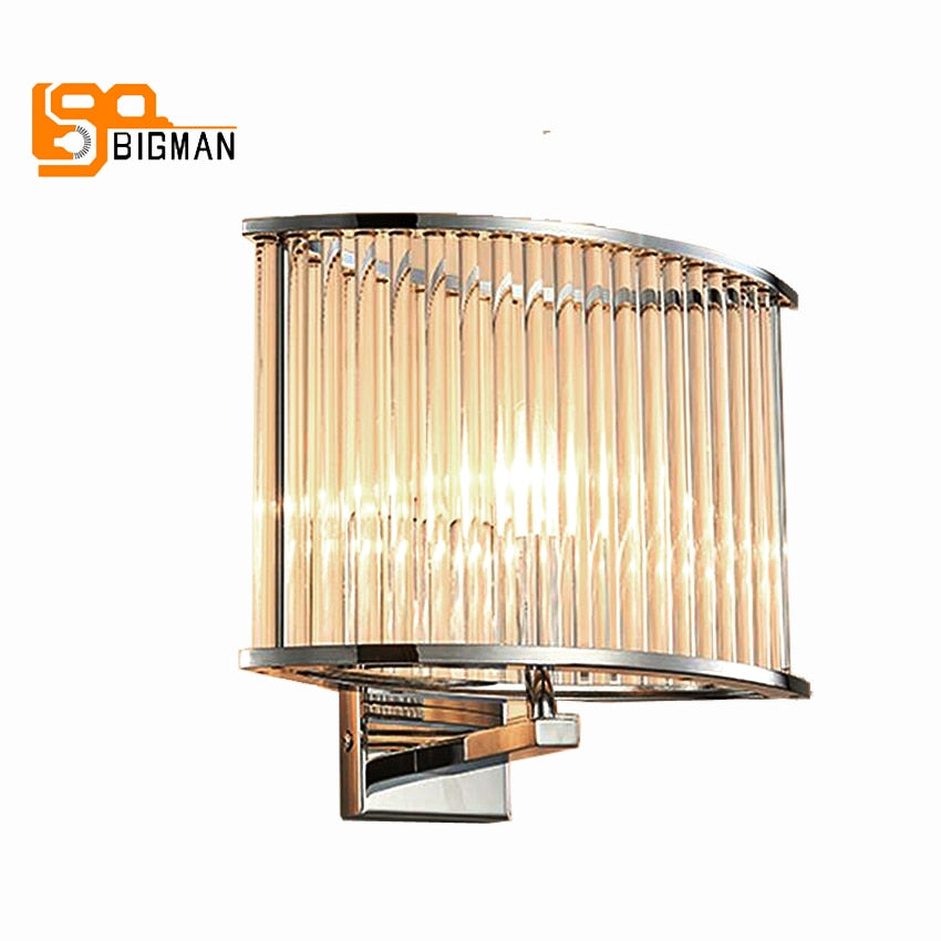 simple style crystal wall light modern wall lamps chrome/gold wall lighting for home