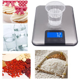 touch screen 15Kg 15000G 1G Slim Stainless Steel Lcd Digital Kitchen Food Diet Postal Scale Weight Balance