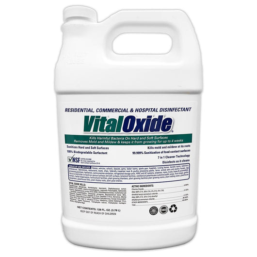 VITAL OXIDE - VITALOXIDE >Eco-Friendly Disinfectant EPA Registered & Health Canada Approved, HEAVY DUTY ODOR ELIMINATOR (RESIDENTIAL, COMMERCIAL. AND HOSPITAL DISINFECTANT)